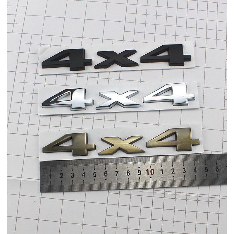 Miếng dán Logo kim loại 4x4 cho xe Jeep Ford