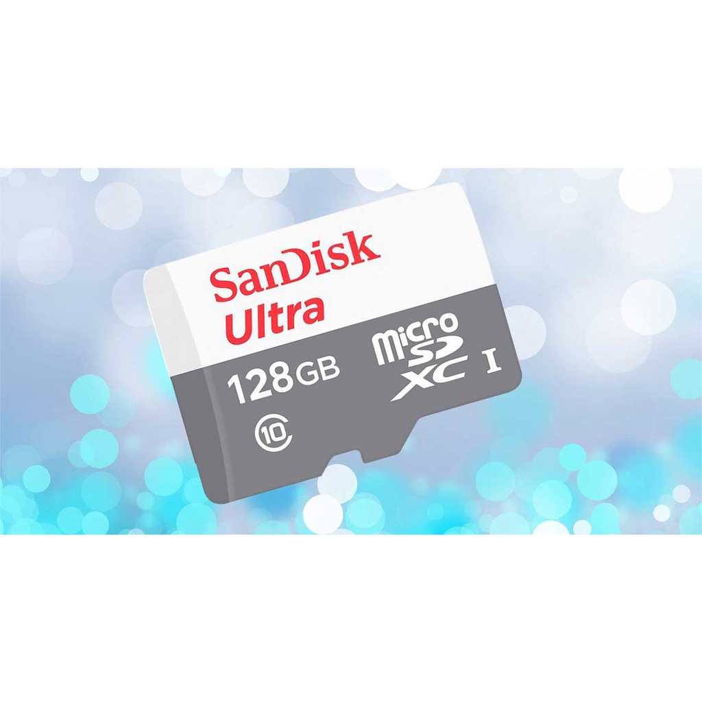 Thẻ nhớ 128GB MicroSD Sandisk Utral class10 100Mb/s - Tốc độ siêu cao