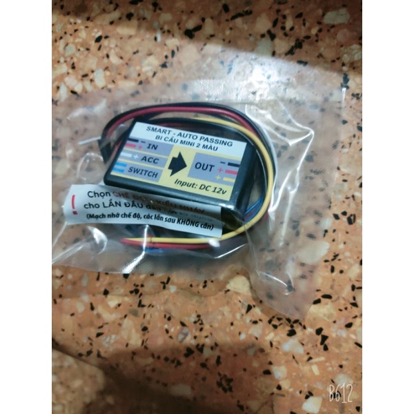 Mạch smart auto passing tắt mở trợ sáng bi cầu mini 2 màu, l4x ...chỉ cần 1 công tắc. Mạch có 2 chế độ passing và