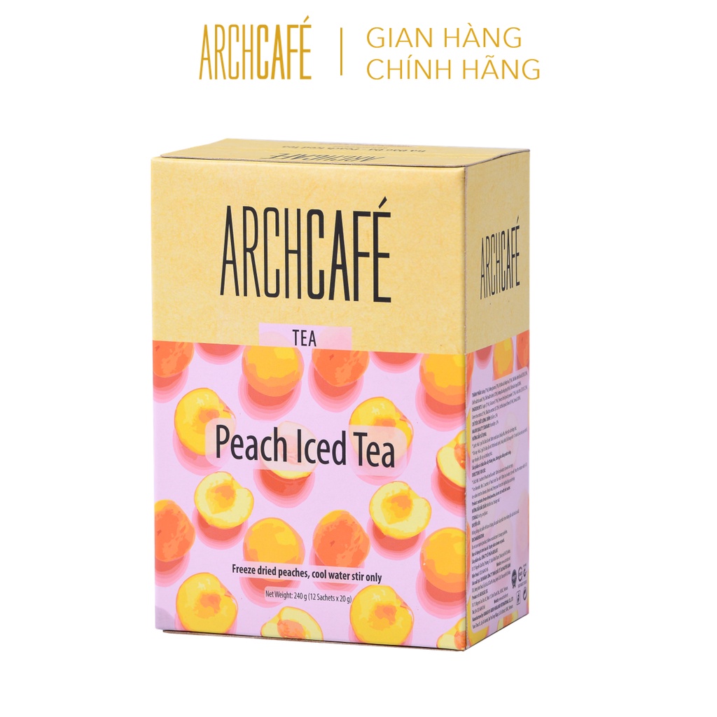 Trà Đào Đá Archcafé (hộp 12 gói x 20g)