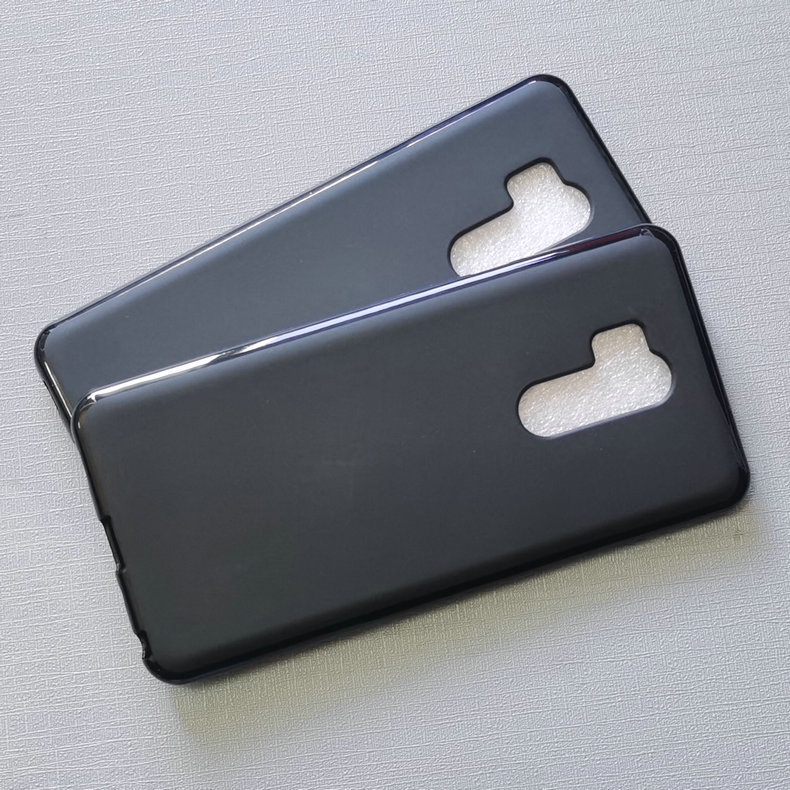 Bao Da tpu Mềm Màu Đen Nhám Cho lg g7 / g7 thinqcase Ốp