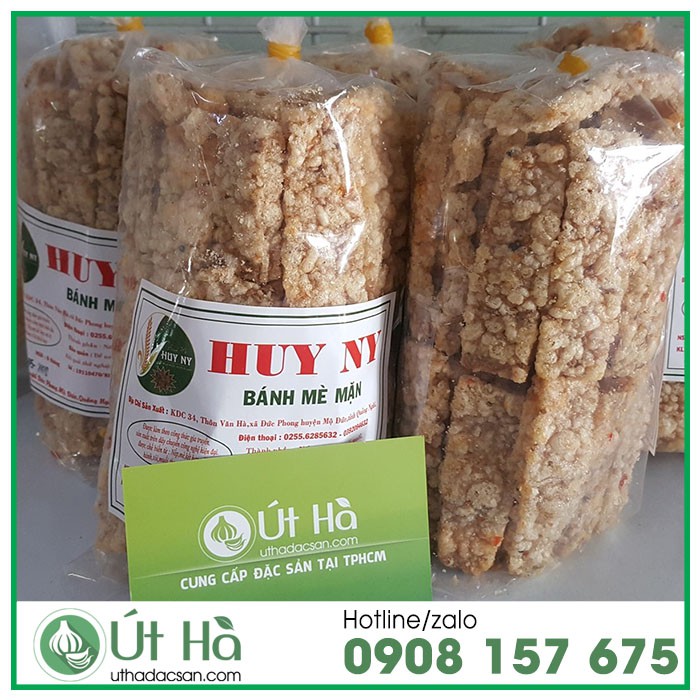 Bánh Mè Cây Mặn Huy Ny Đặc Sản Quảng Ngãi Bịch 250gr Sản Xuất Thủ Công Truyền Thống - Út Hà Đặc Sản