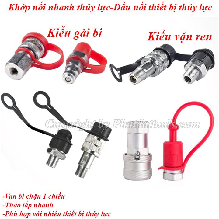 Khớp nối nhanh thủy lực-Khớp kết nối các thiết bị thủy lực