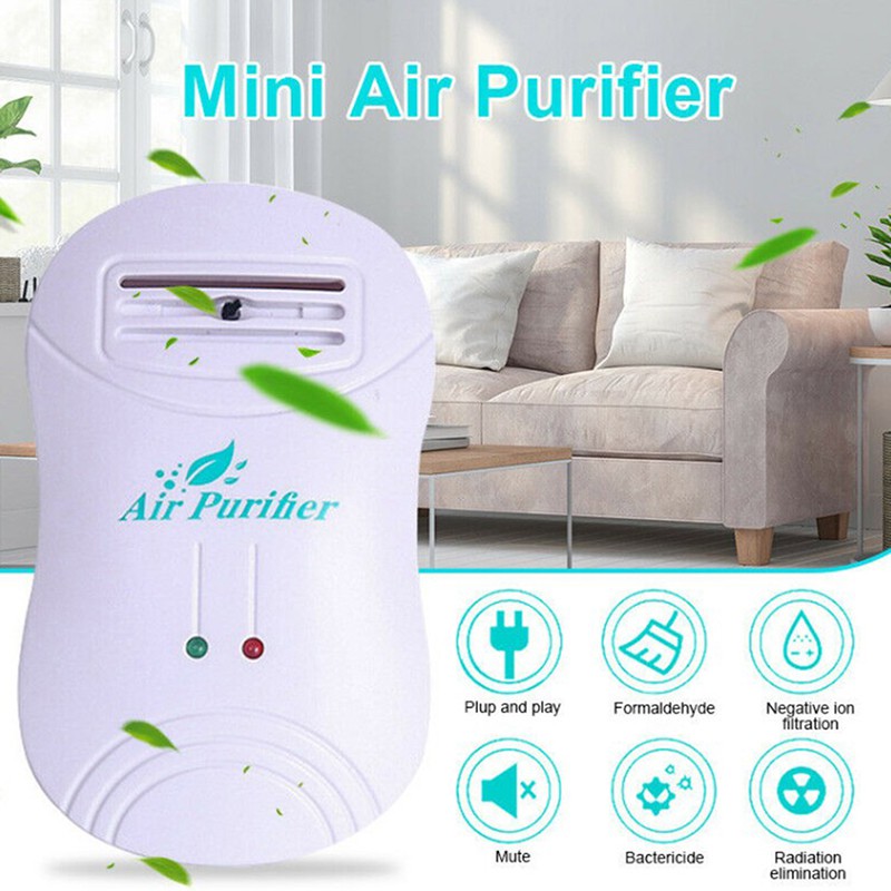 Thiết Bị Lọc Không Khí Ion Âm Mini Tiện Dụng Cho Gia Đình