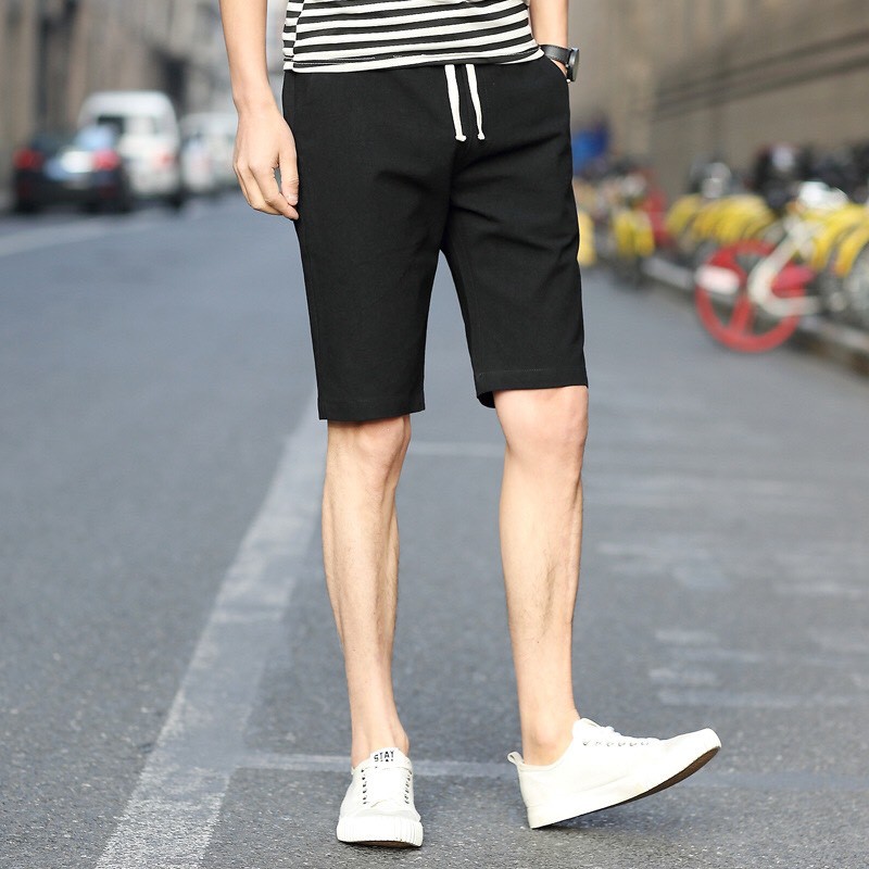 ❤️ QUẦN ĐÙI NAM ❤️ QUẦN SHORT NAM NỮ CHẤT VẢI KAKI LƯNG THUN CÓ TÚI RỘNG ỐNG XUÔNG LỮNG MẶC NHÀ [ ẢNH THẬT ]