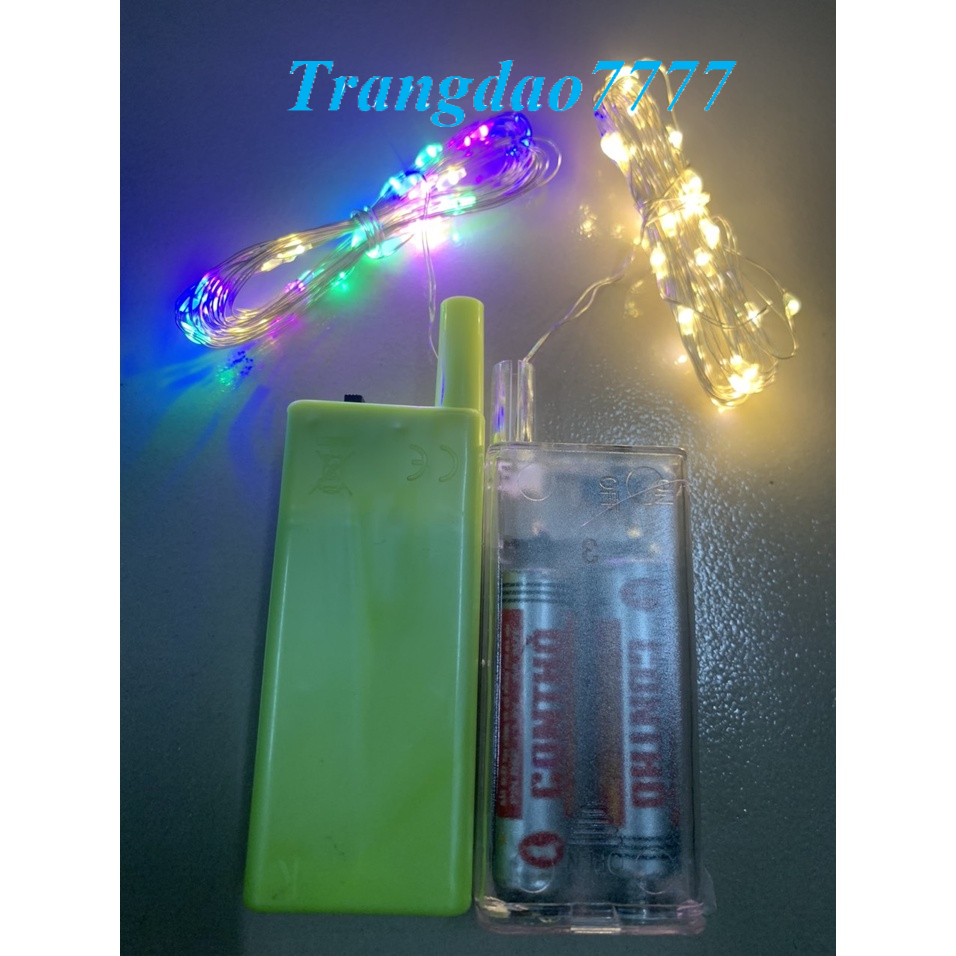 Đèn Led Xài Pin AA Không Chớp Nháy Dài 3M 30 Bóng Đèn Led Đom Đóm Fairy Light Trang Trí Decor Mô Hình Đẹp Rẻ