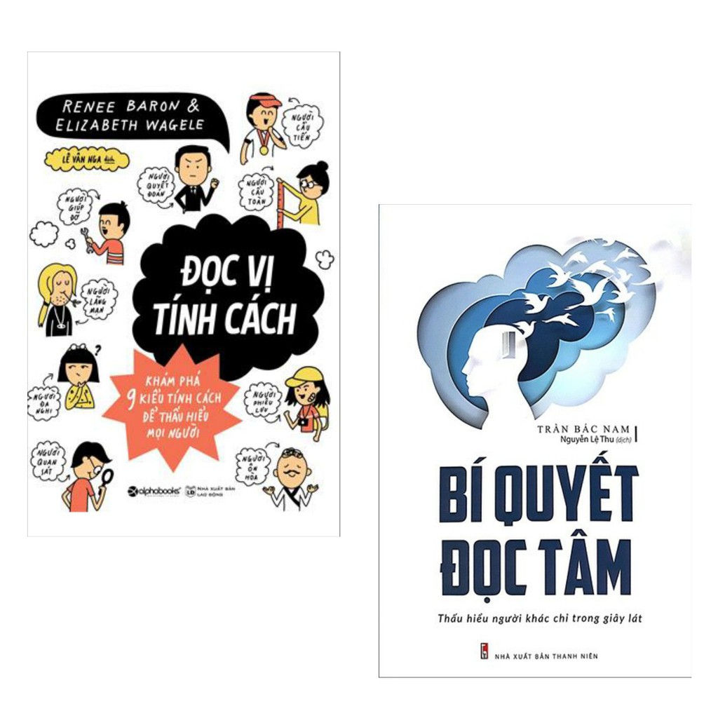 Sách Combo Đọc vị tính cách và Bí Quyết Đọc Tâm