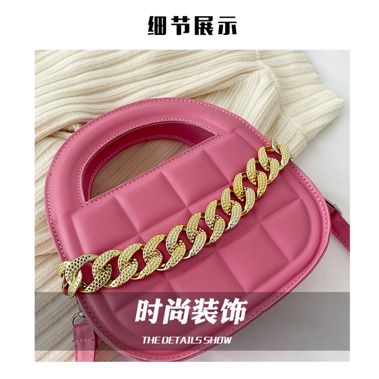 Túi Đeo Vai Hình Vuông Cỡ Nhỏ Phối Dây Xích Thời Trang Chất Lượng Cao Cho Nữ