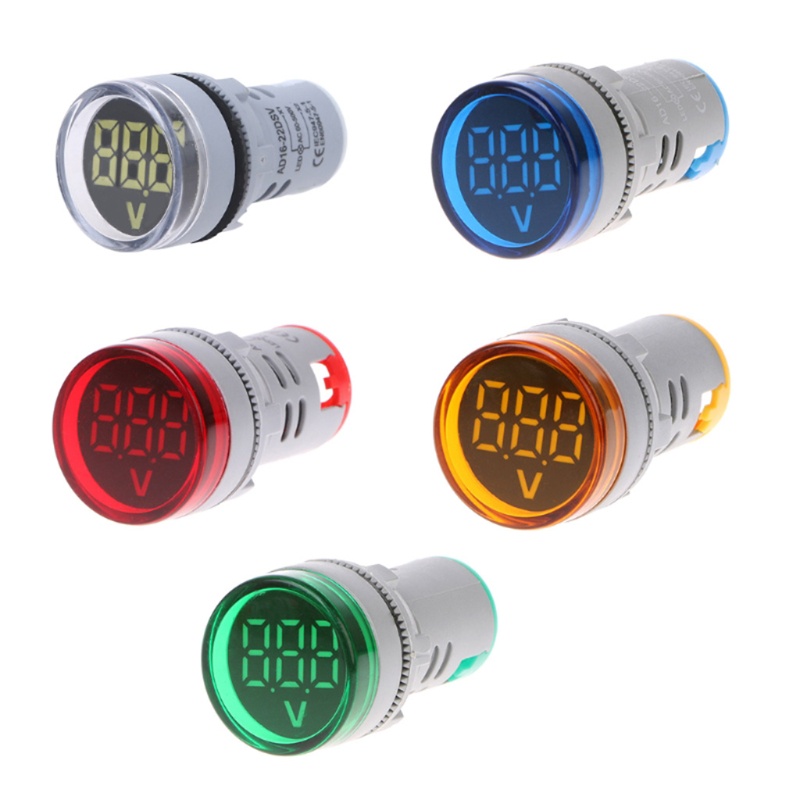 Vôn Kế Điện Tử Mini Màn Hình LED AC 50-500V