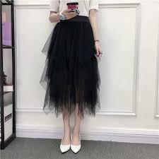 Chân váy công chúa tầng - Chân váy lưới tua rua