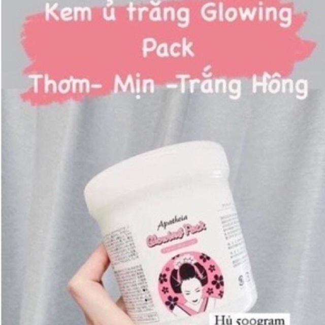 Kem ủ trắng cô gái Nhật 500g ủ trắng cho face và body Apatheia Glowing Pack Nhật Bản