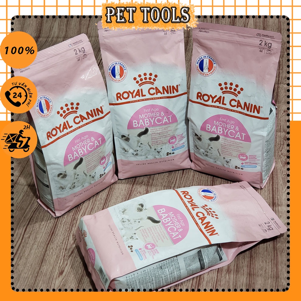 Thức ăn hạt Royal Canin Mother and Baby bao 2kg dành cho mèo mẹ và mèo con từ 1 đến 4 tháng tuổi Pet Tools