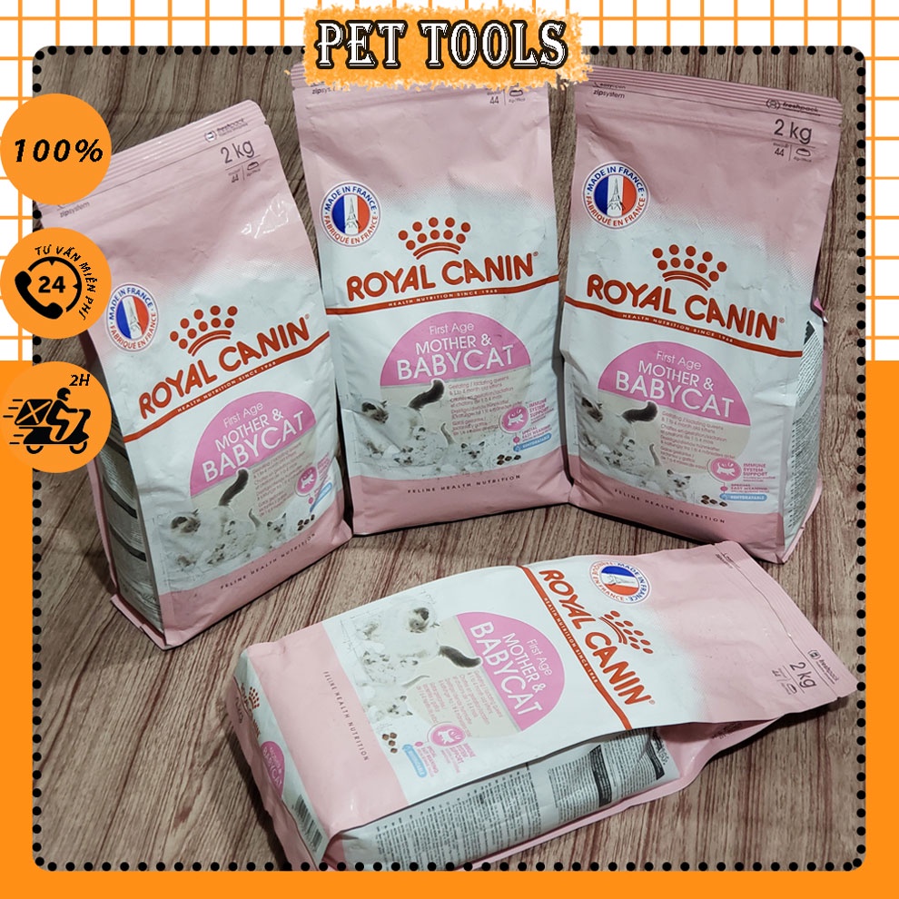 Thức ăn hạt Royal Canin Mother and Baby bao 2kg dành cho mèo mẹ và mèo con từ 1 đến 4 tháng tuổi Pet Tools