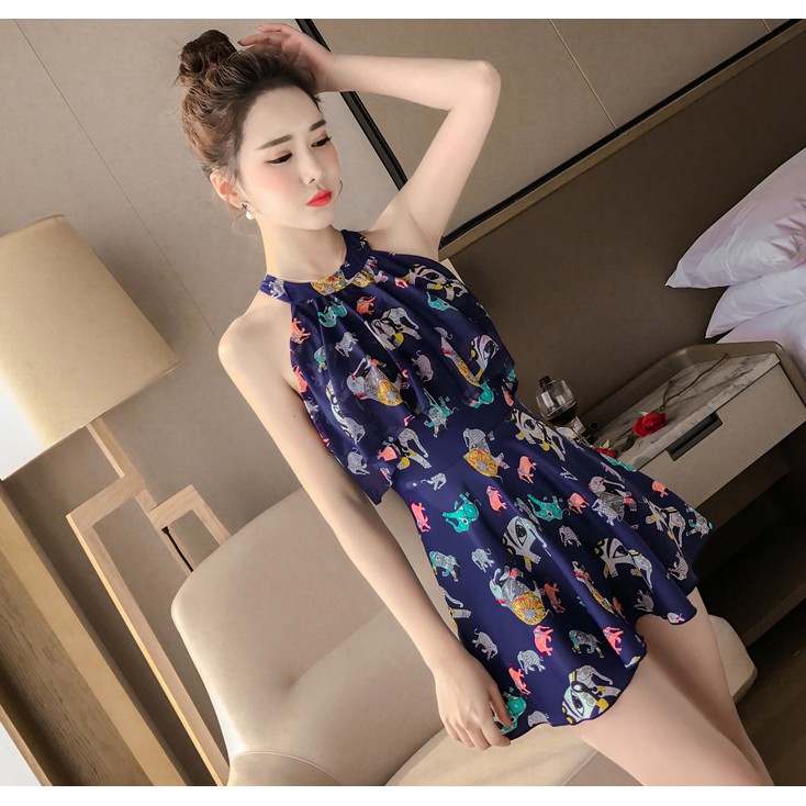 (THUN LẠNH, CÓ BIGSIZE)  Đồ Bơi Nữ Kín Đáo Che Bụng Dạng Váy Big Size cho người mập