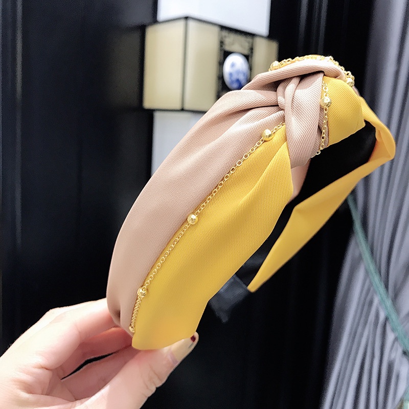 Băng Đô Thắt Nút Hai Màu Thời Trang Dành Cho Nữ