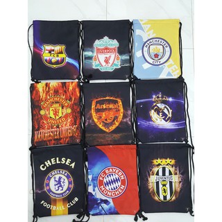 Balo dây rút football in logo câu lạc bộ đá bóng
