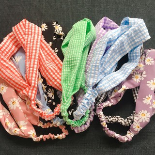 [KÈM QUÀ TẶNG ] Băng đô Hoa Cúc + Băng đô Caro giá rẻ siêu xinh HOT