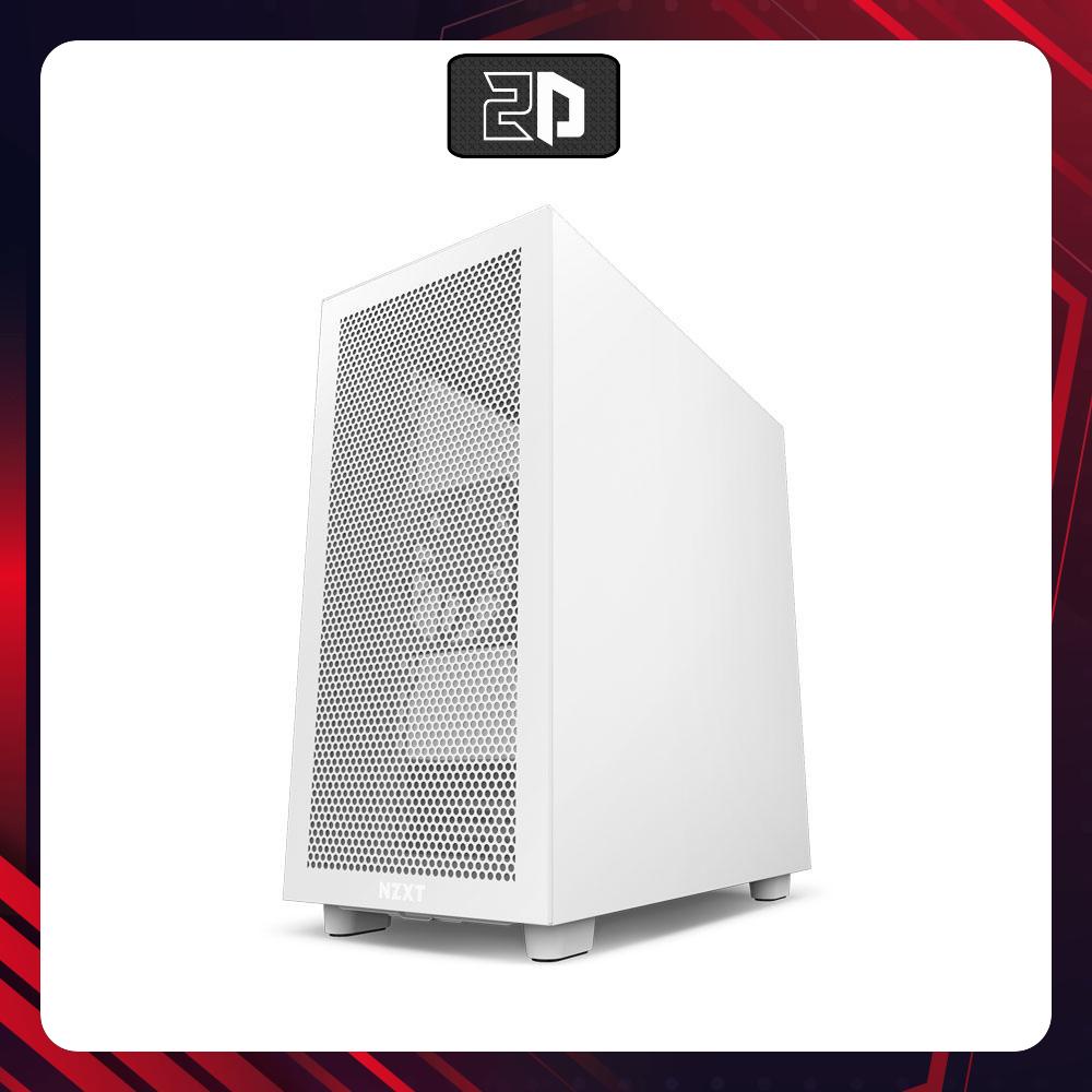 Vỏ case NZXT H7 Flow Matte White - Mid Tower / Màu Trắng
