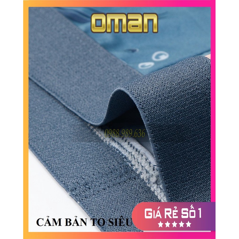 Quần lót BOXER nam cá heo xanh vải lụa băng tự nhiên 100% thoáng khí,co giãn cao cấp