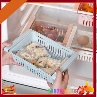 Khay nhựa tủ lạnh đa năng - Kẹp tủ lạnh - Rổ đựng đồ tiện lợi trong tủ lạnh - Gấp gọn thông minh