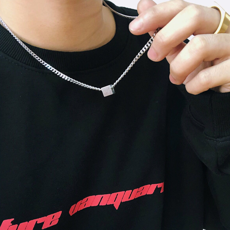 Vòng cổ kiểu dáng hình học phong cách hiphop Hàn Quốc