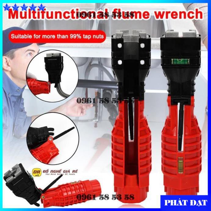 CỜ LÊ ĐA NĂNG VẶN ỐNG NƯỚC GÓC HẸP 18 TRONG 1_ DỤNG CỤ THÁO THAY VÒI DÂY CẤP NƯỚC TUÝP VẶN MỞ ỐC XI PHÔNG - DCG