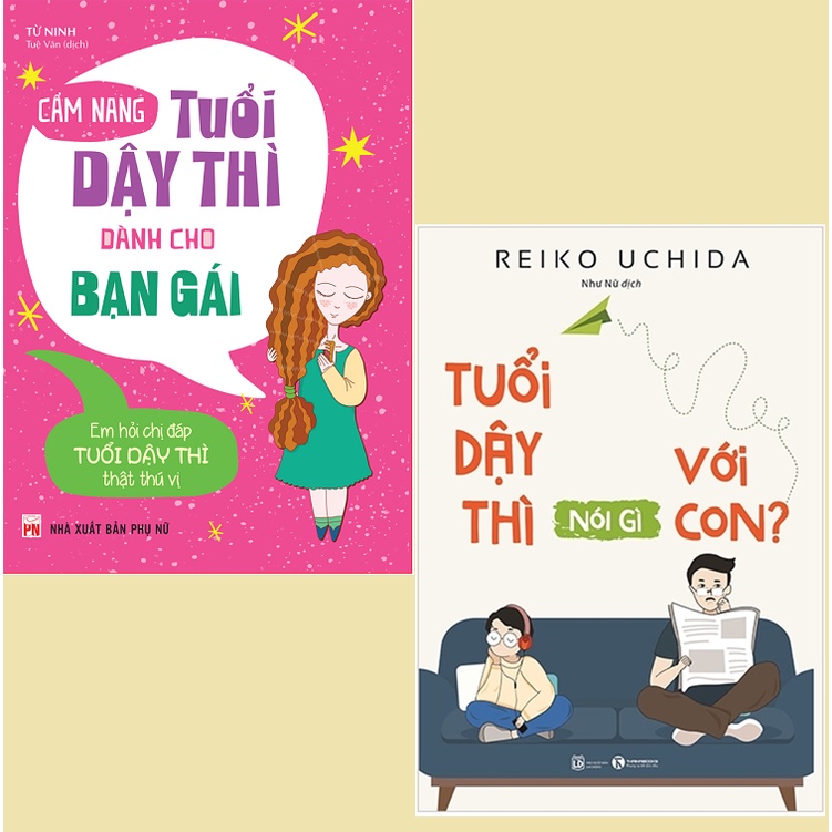 Sách - Cẩm nang kiến thức tuổi dậy thì từ A - Z Combo 2 cuốn, lẻ tùy chọn - ML-MB01