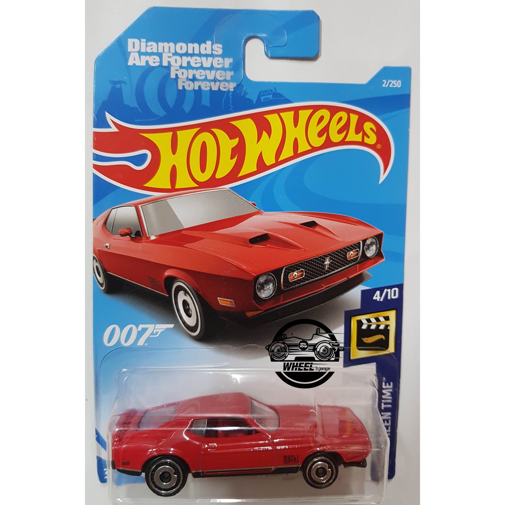 Xe mô hình đồ chơi Hotwheels cơ bản 1:64 - '71 Mustang Mach 1