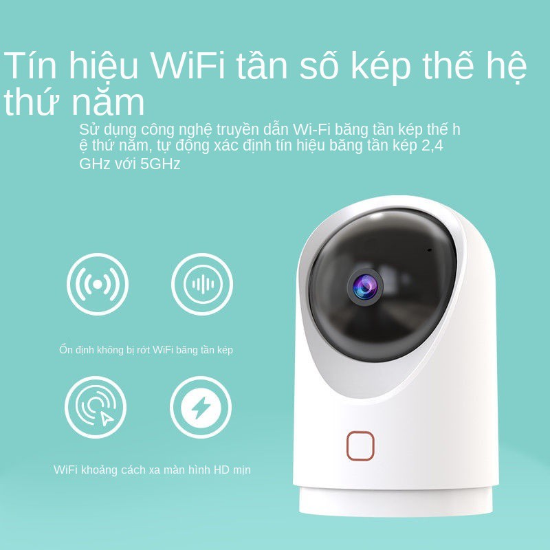 Joan 5G không dây Camera thông minh wifi kết nối với điện thoại di động từ xa giám sát mạng độ nét cao 360 toàn cản