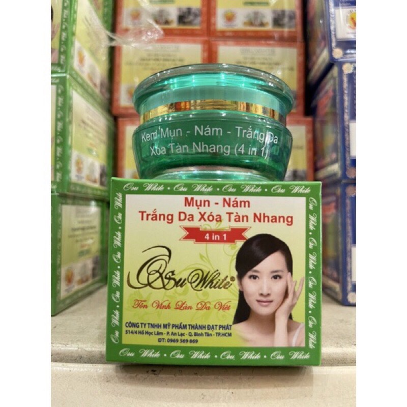 Kem Osu White Mụn Nám Trắng Da Tàn Nhang 4 in 1