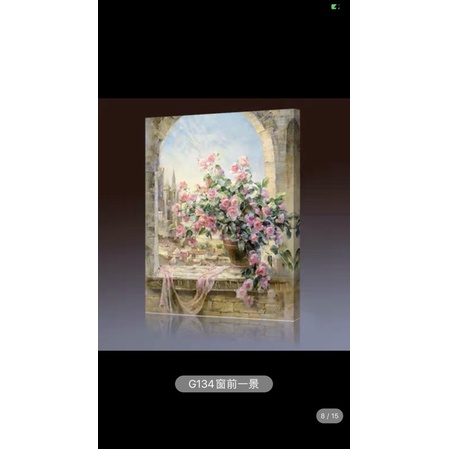 Tranh tô màu theo số, tranh sơn dầu số hoá DIY tranh phong cảnh