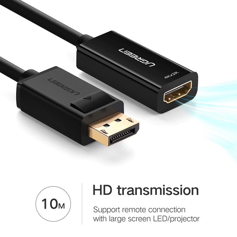 Ugreen 4K Displayport DP to HDMI Adapter 1080P Display Port Cable Converter