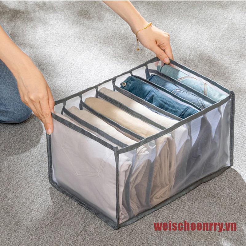 Hộp Đựng Quần Áo / Vớ Bằng Lưới Chia Ngăn Tiện Dụng