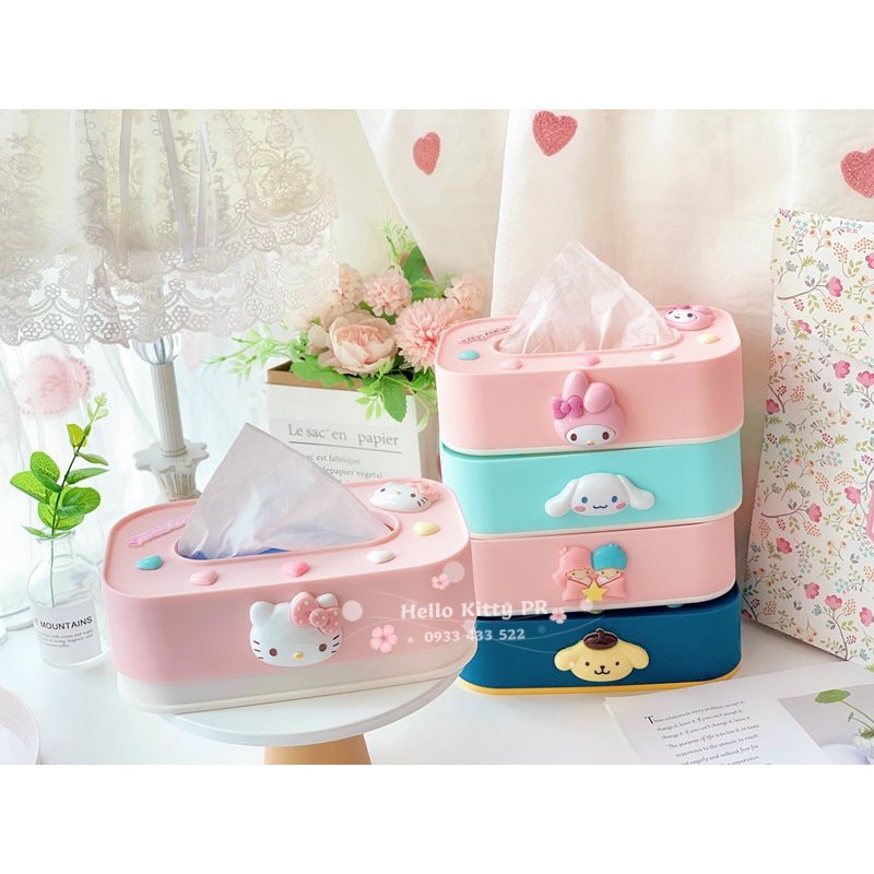 Hộp đựng khăn giấy Hello Kitty - Doraemon Doremon