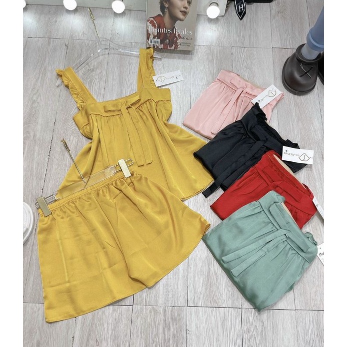 Bộ Cánh Tiên Nơ Siêu Hot - lụa satin mềm đẹp
