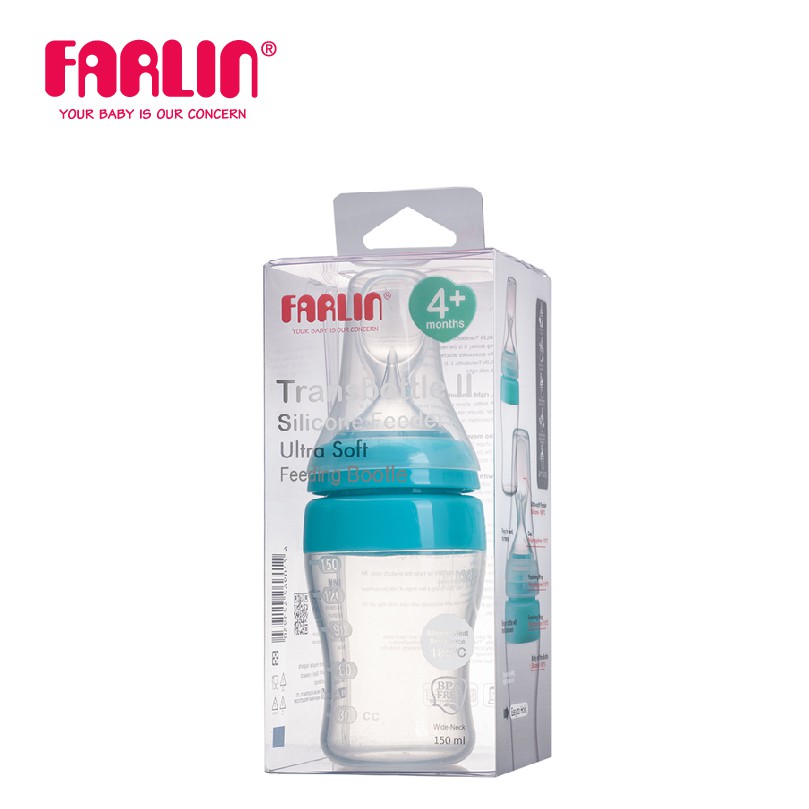 Bình Thìa Ăn Dặm Cho Bé Cổ Rộng FARLIN - 150ml