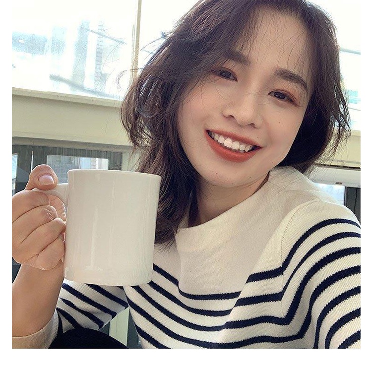 Áo Sweater Dệt Kim Kẻ Sọc Phong Cách Hepburn Pháp Cổ Điển Thời Trang Mùa Thu Mới Cho Nữ