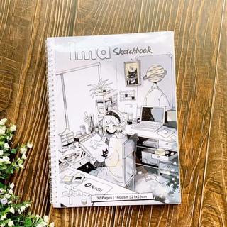 Sổ vẽ chì, màu chì nabii- ima sketchbook - 160gr