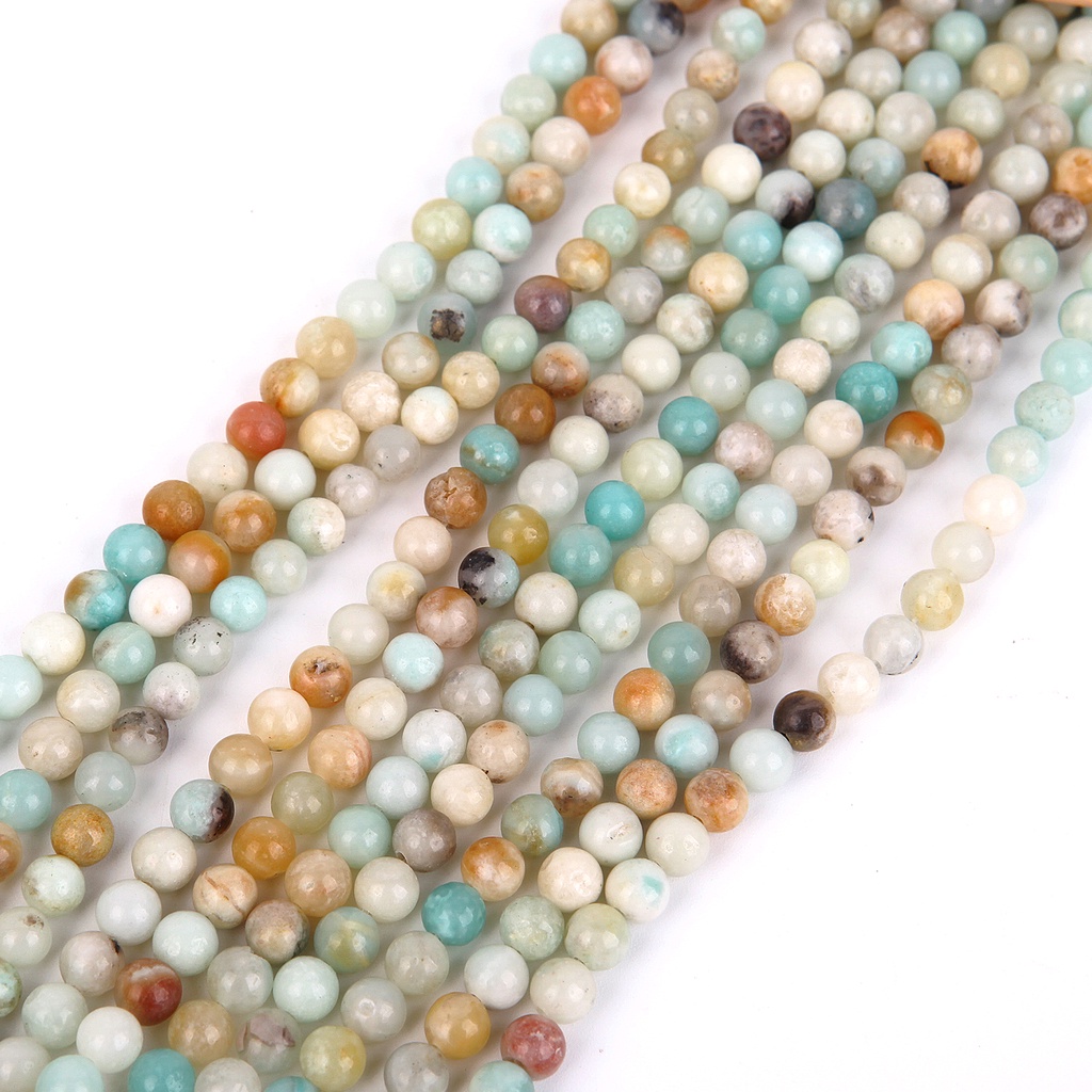 Chuỗi hạt đá nhân tạo 4/6/8/10/12mm dùng làm trang sức thủ công tinh xảo