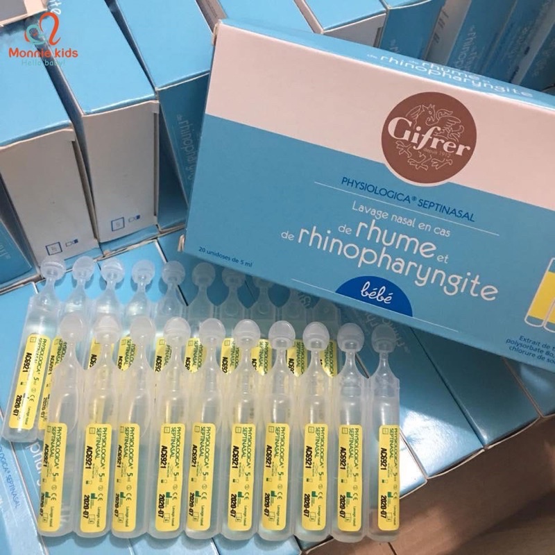 Fysoline - Nước muối sinh lý Pháp - Vệ sinh mắt, mũi, miệng cho bé