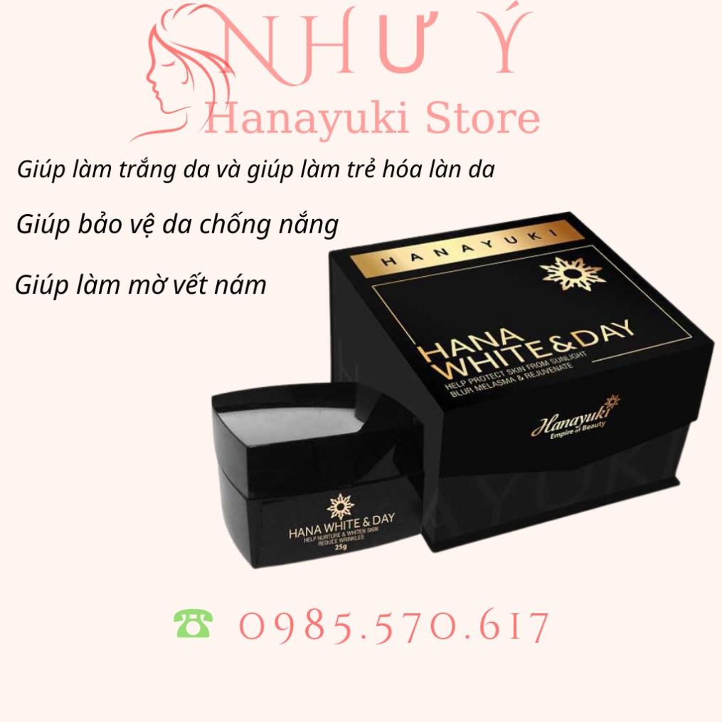 Kem Dưỡng Trắng Da Ban Ngày Hana White & Day HANAYUKI Hộp Lớn 25 gram