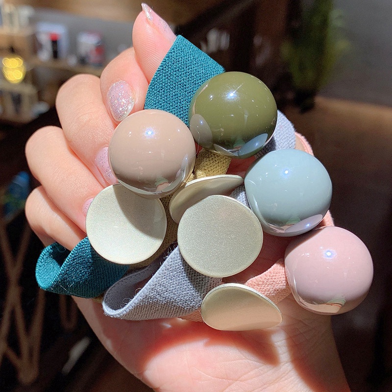 Dây Buộc Tóc Bản Rộng Co Giãn Kiểu Thắt Nút Ngọt Ngào Cho Nữ