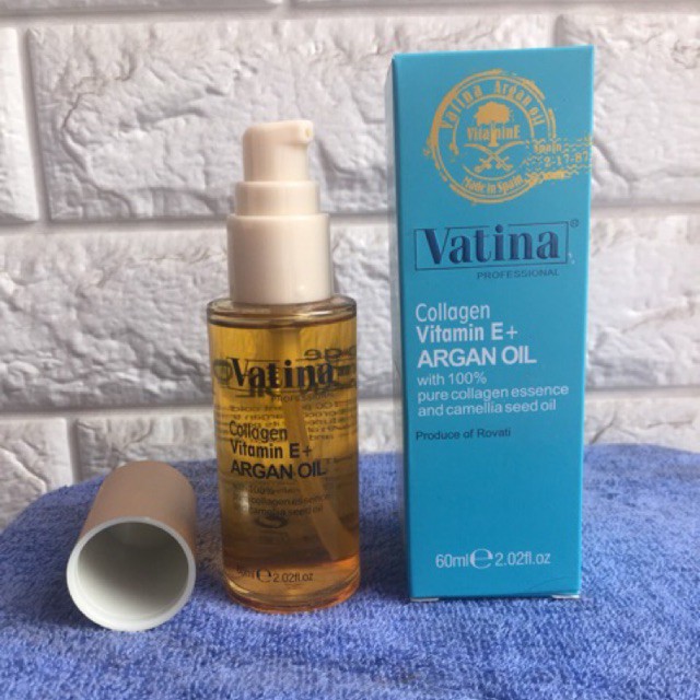 Tinh Dầu Dưỡng Tóc Vatina Argan Oil Vitamin E+ Collagen 60ml