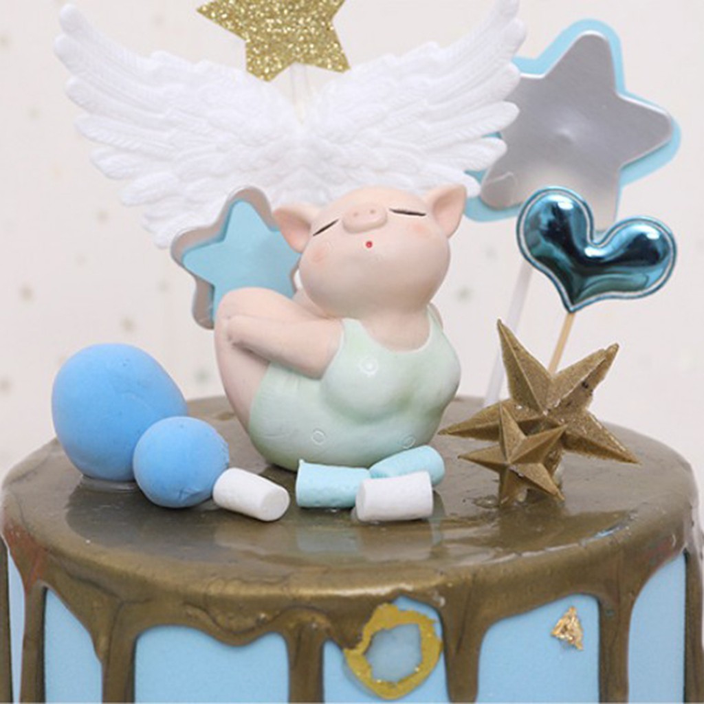 Mô hình heo tập yoga hoạt hình dễ thương