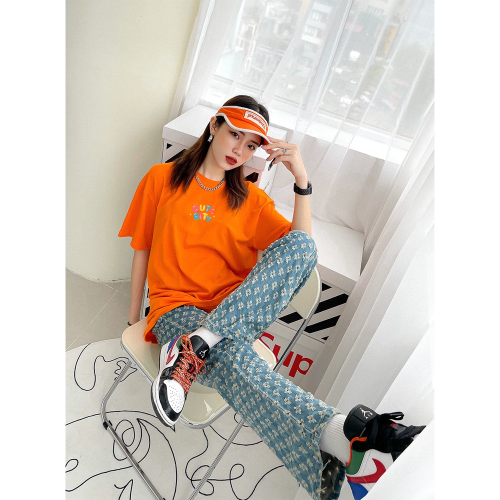 Áo Flower Drawing Tee - áo thun coton dày dặn OUTERITY - PHƯƠNG Linh