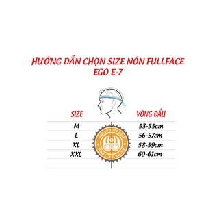 Nón bảo hiểm Fullface EGO E7 (Đen Bóng)
