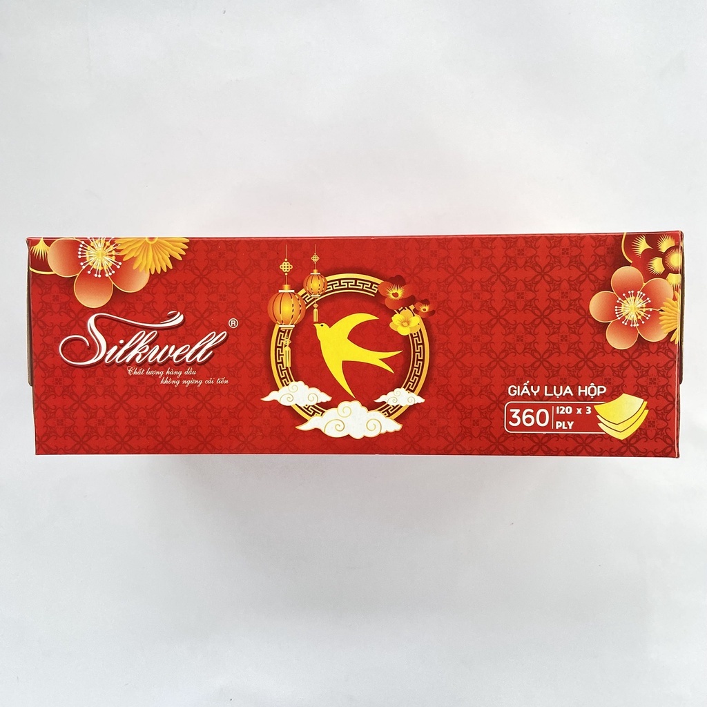 Hộp giấy ăn Tết Silkwell giấy rút lụa siêu mềm chính hãng mới