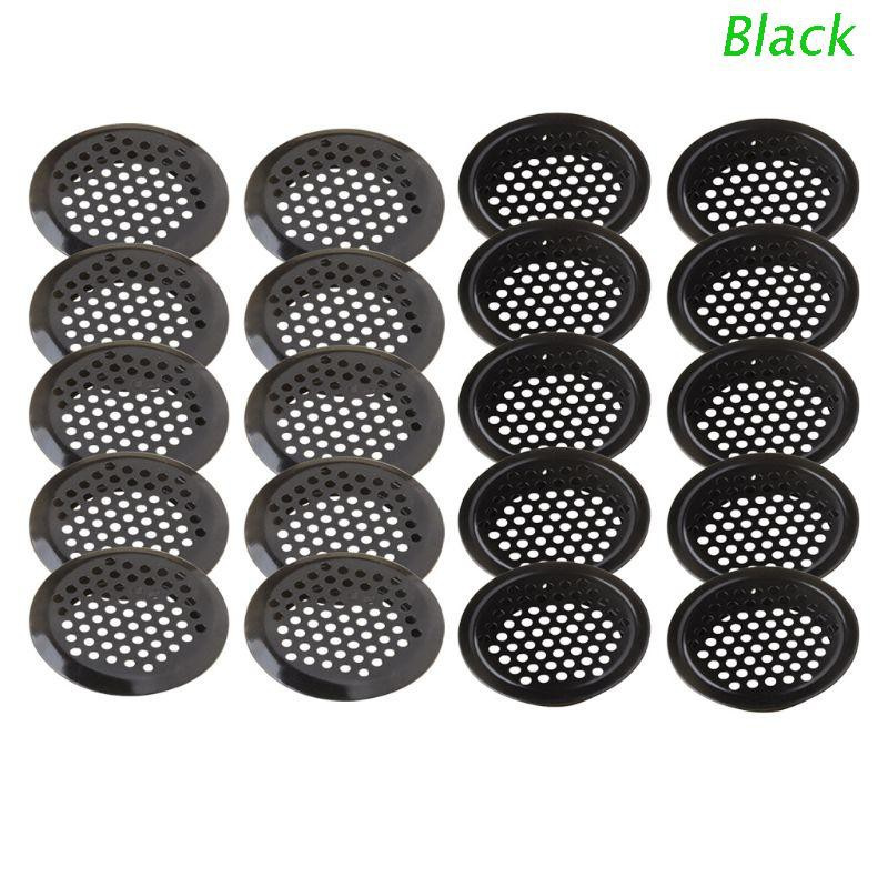 Set 10 tấm lưới đậy lỗ thông gió tủ quần áo cỡ 19-53mm bằng thép không gỉ