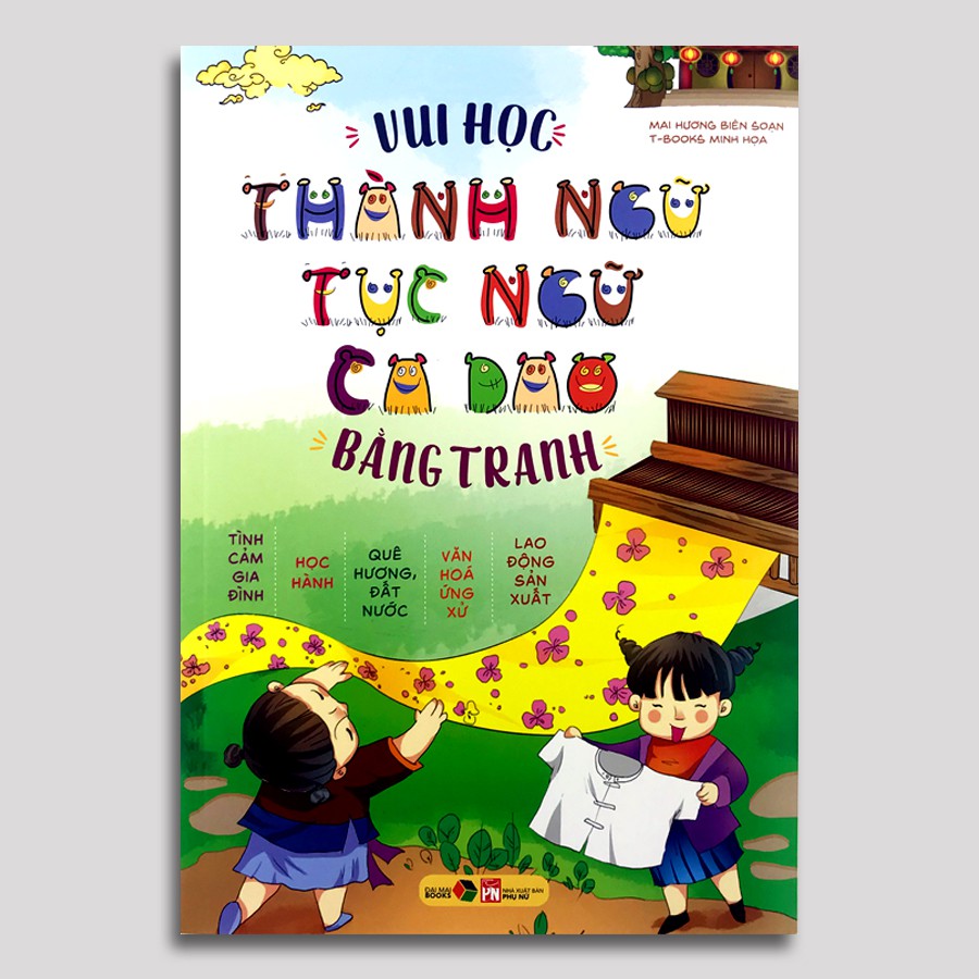 Sách - Combo 2 quyển Vui Học Thành Ngữ, Tục Ngữ, Ca Dao Bằng Tranh + Truyện Ngụ Ngôn Cho Bé Tập Đọc