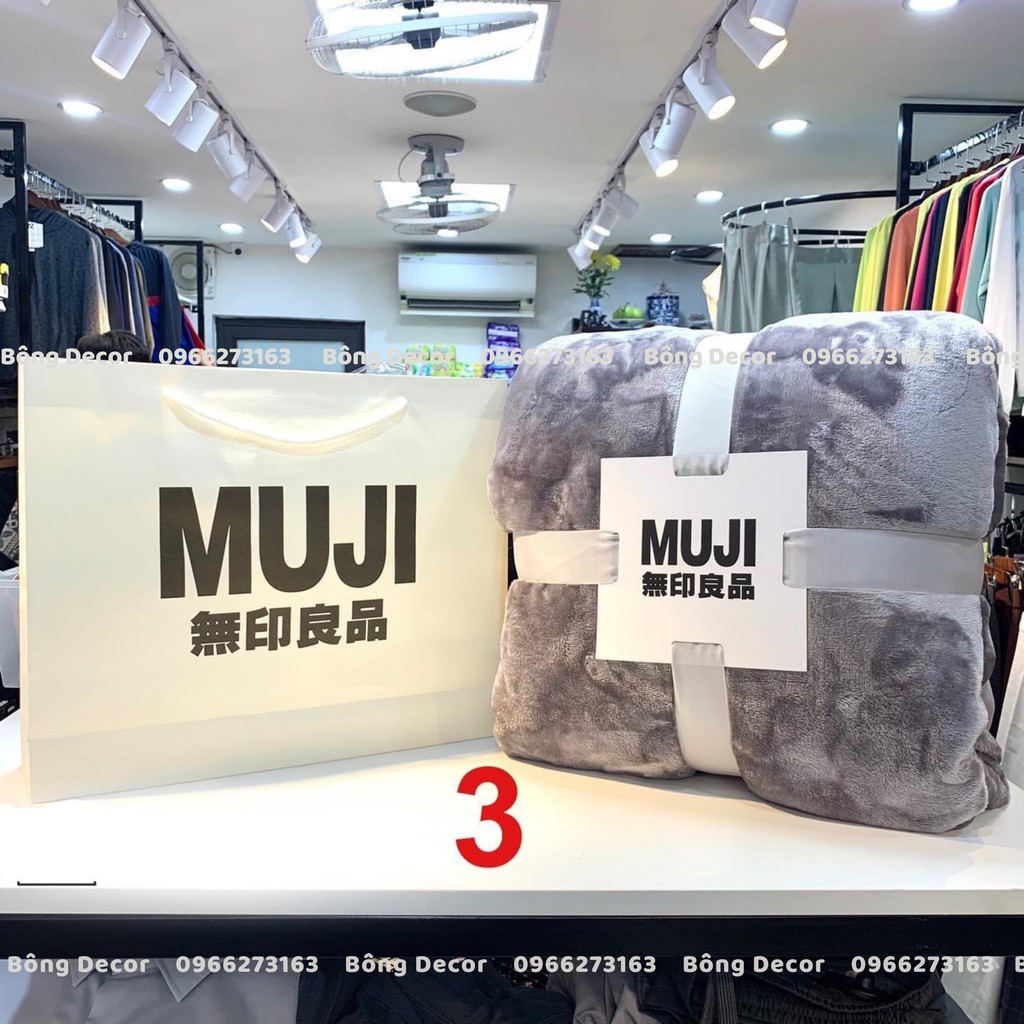 Chăn Lông Tuyết Muji Loại 1,8kg Cao Cấp